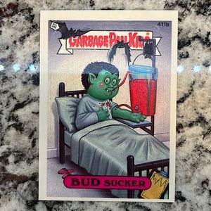 Ultra Rare 1987 Topps Garbage Pail Kids Bud Sucker sticker card with ERROR. 😲